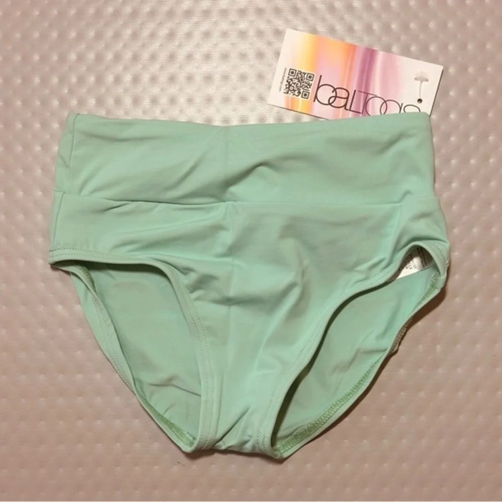 Baltogs mint color dance bottoms dance‎ briefs IC NWT
